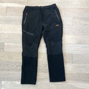 Mens outdoor ski snowboard insulated lined pants 34